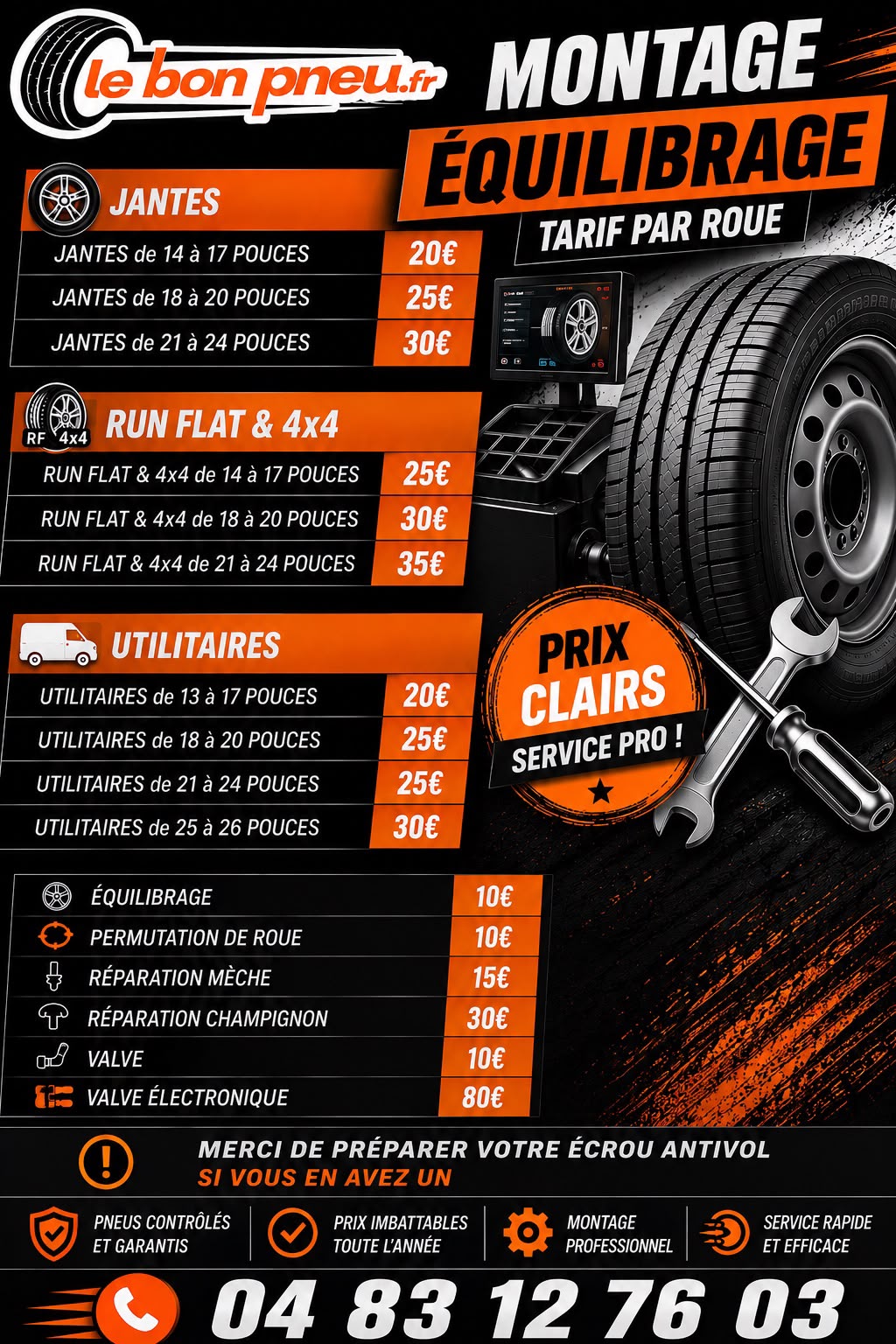 Offre montage & équilibrage – lebonpneu.fr